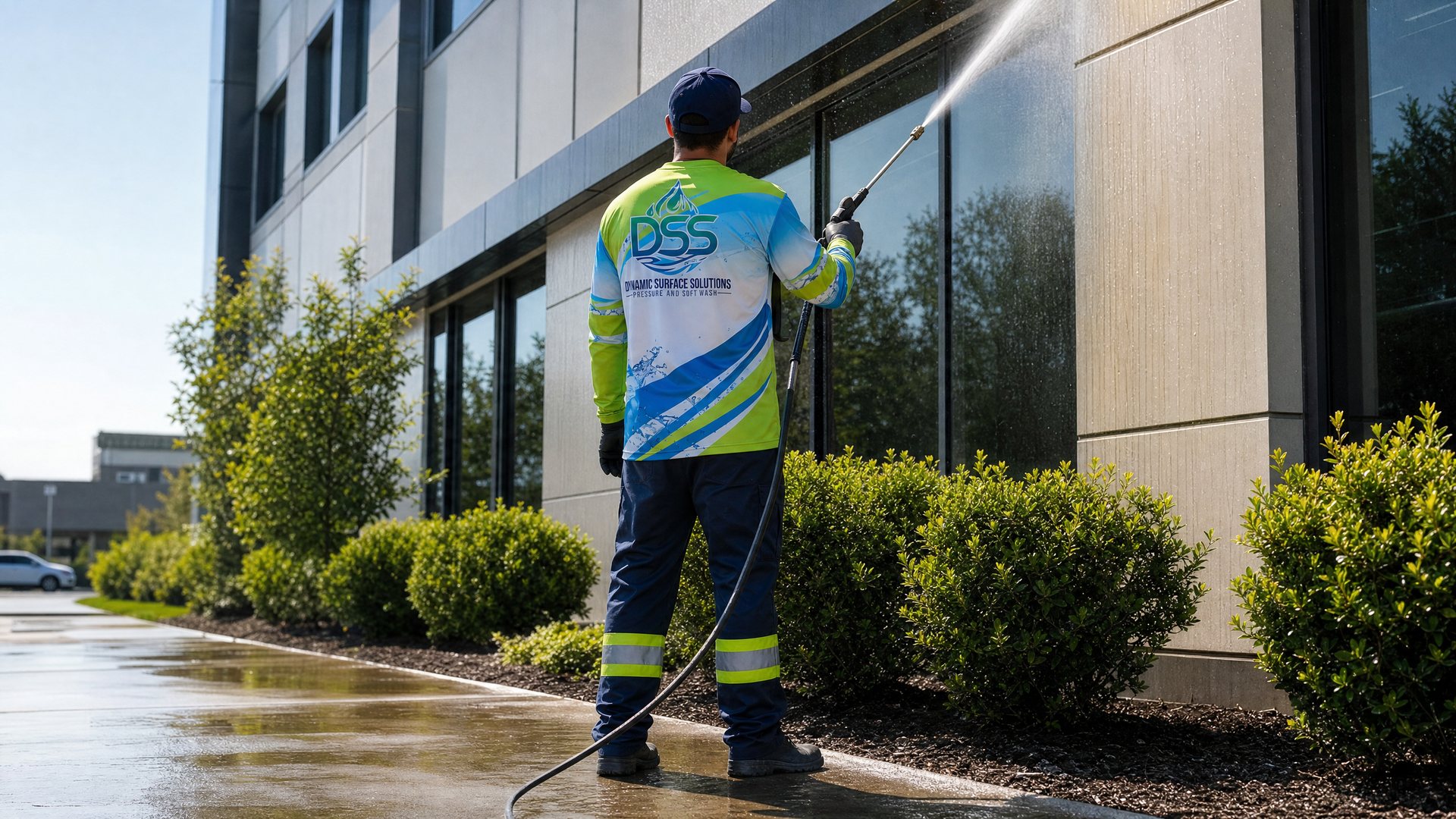 Commercial exterior cleaning in Durham Region
