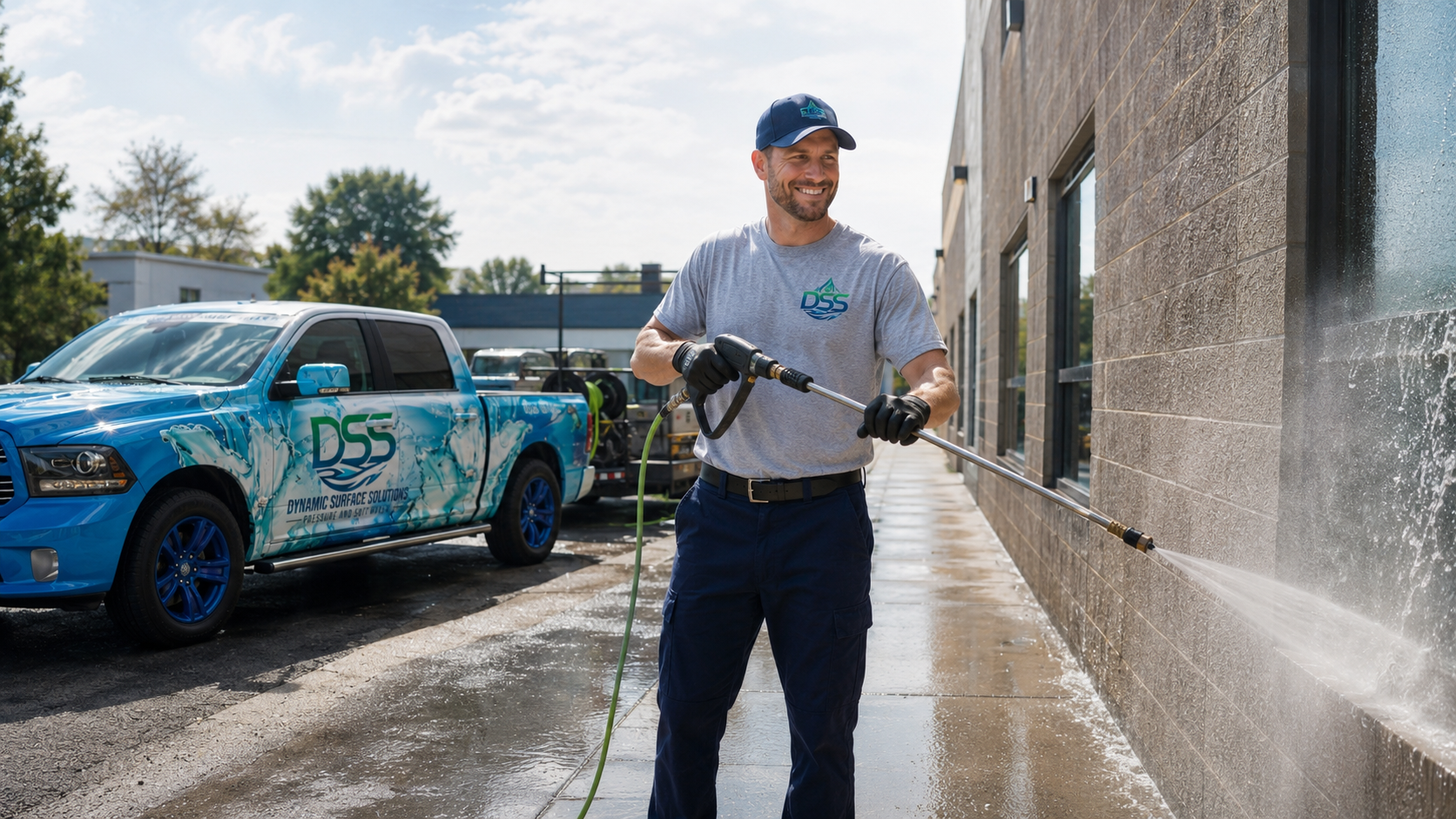 Professional pressure washing service in Durham Region