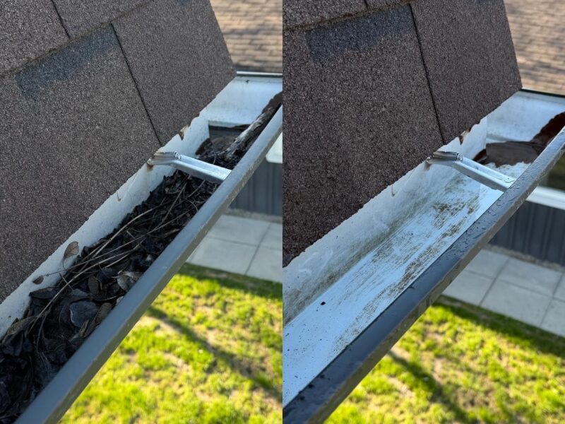 Eavestrough Clean out & downspout flush | Aurora, ON