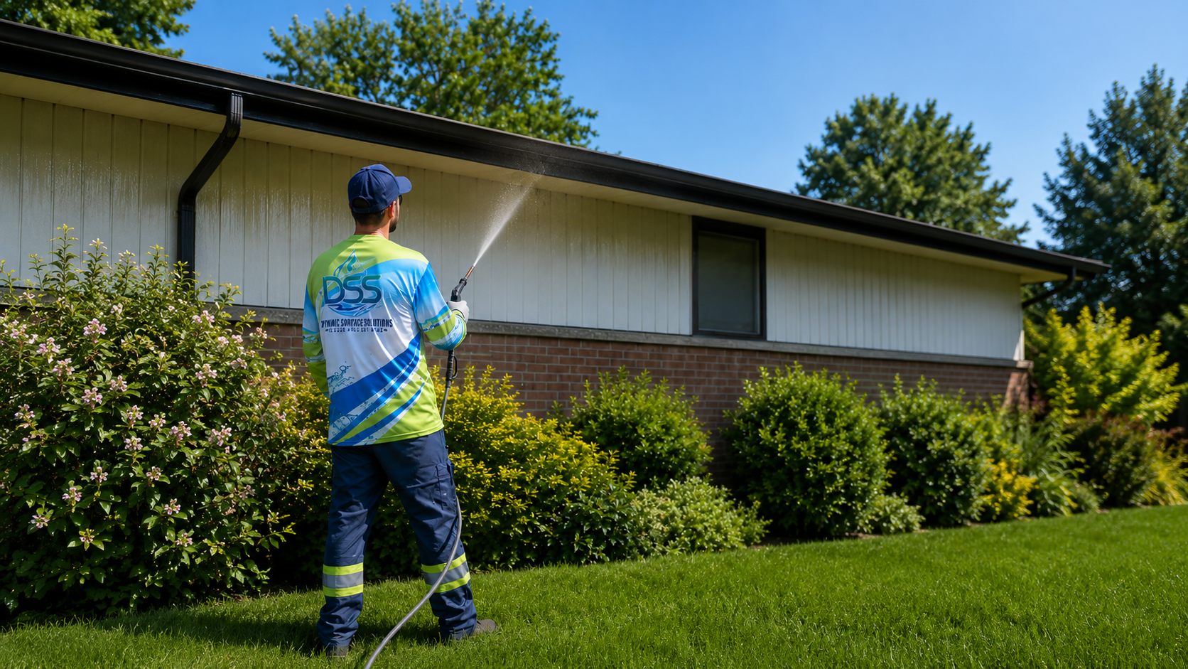 Residential soft washing in Durham Region
